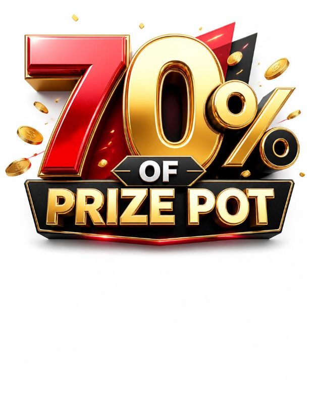 70% of prize pot