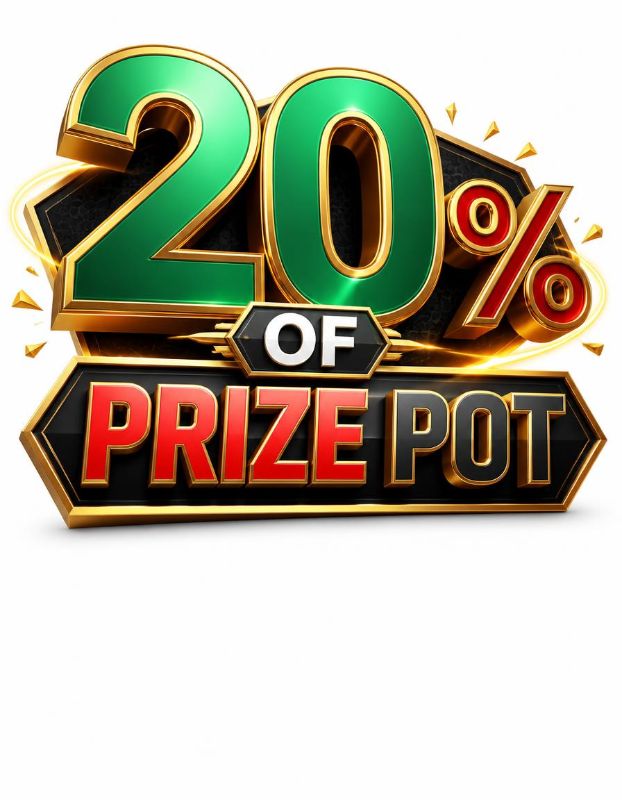 20% of prize pot