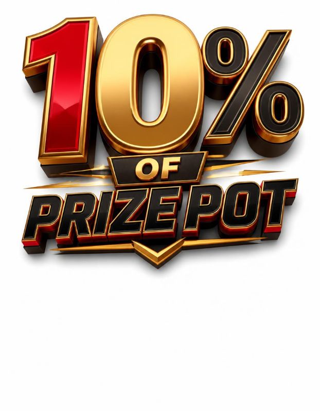 10% of prize pot